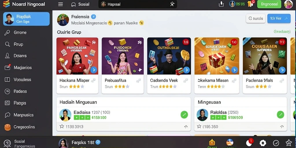 Fitur sosial yang memungkinkan interaksi antar pemain.
