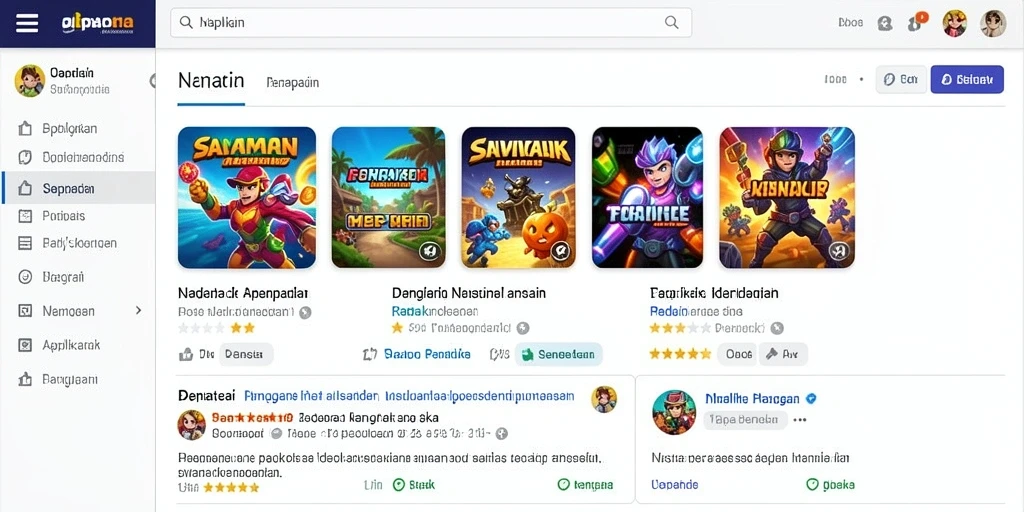 Berbagai pilihan permainan yang membuat pemain tidak cepat bosan.