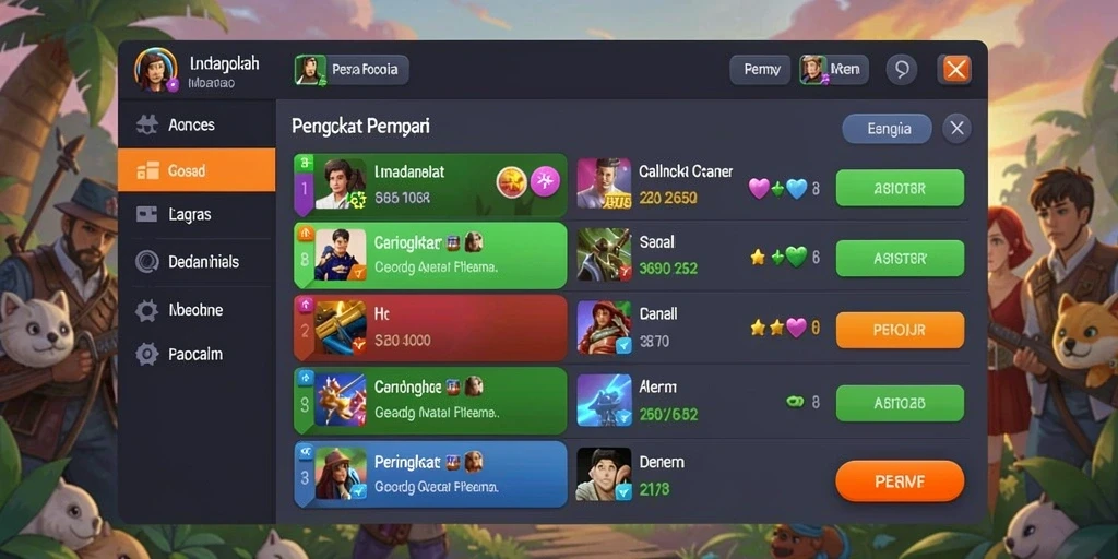 Karakter-karakter unik yang dapat dipilih di RAJABANDOT.