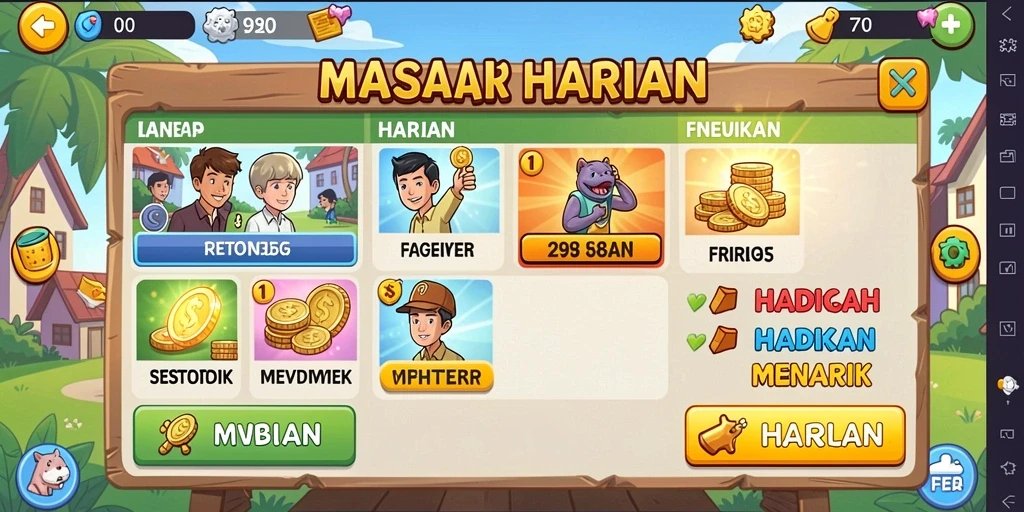 Fitur chat yang memungkinkan interaksi dengan pemain lain.