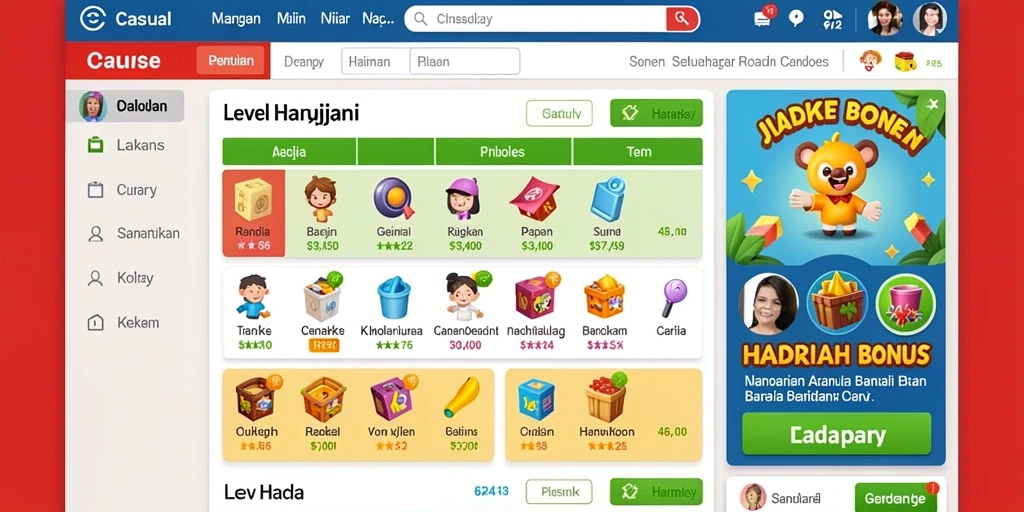 Fitur sosial yang memungkinkan interaksi antar pemain.